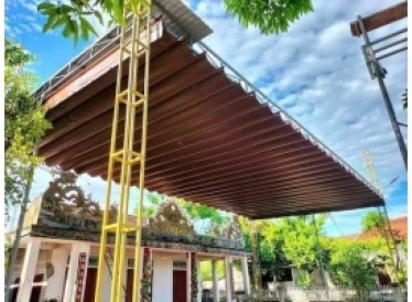 MÁI BẠT XẾP GIÁ GIẺ ĐẸP TẠI QUẬN 9