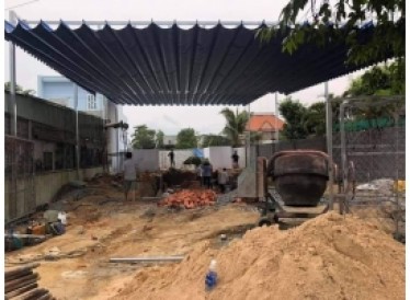 Mái bạt xếp tự động Quận 12